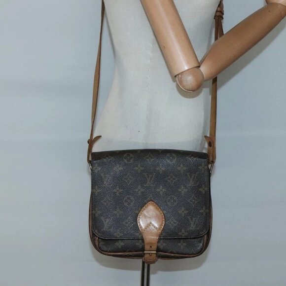 LOUIS VUITTON Monogram Cartouchiere MM Shoulder Bag M51253 LV Auth 131226 - Picture 3 of 16